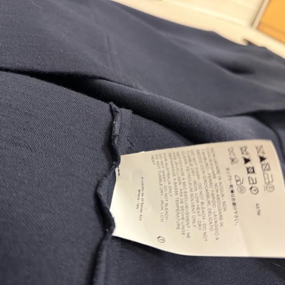 Jil Sander size 10 Laine Wool EUC long Blue A-Line Crew Neck Dress- thicker wool - Picture 15 of 15